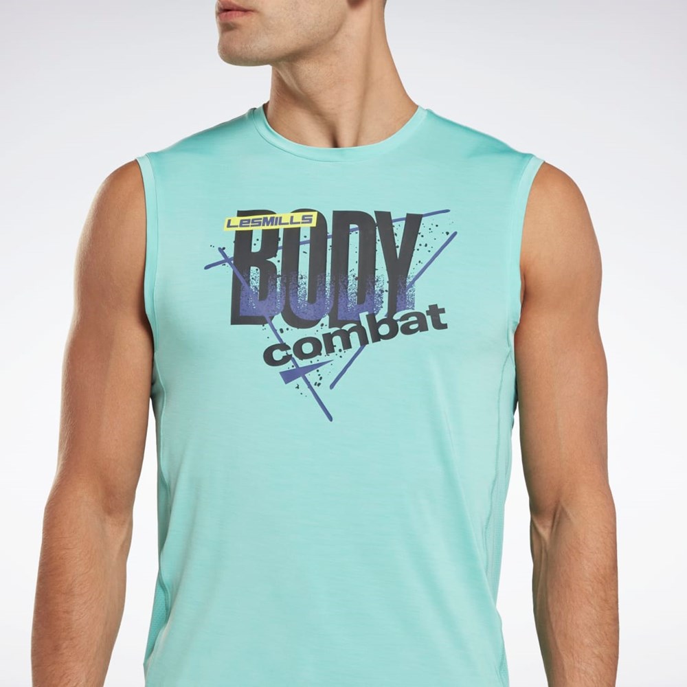 Reebok Les Mills® BodyPump® Activchill Tank Top Semi Classic Teal | HN6058