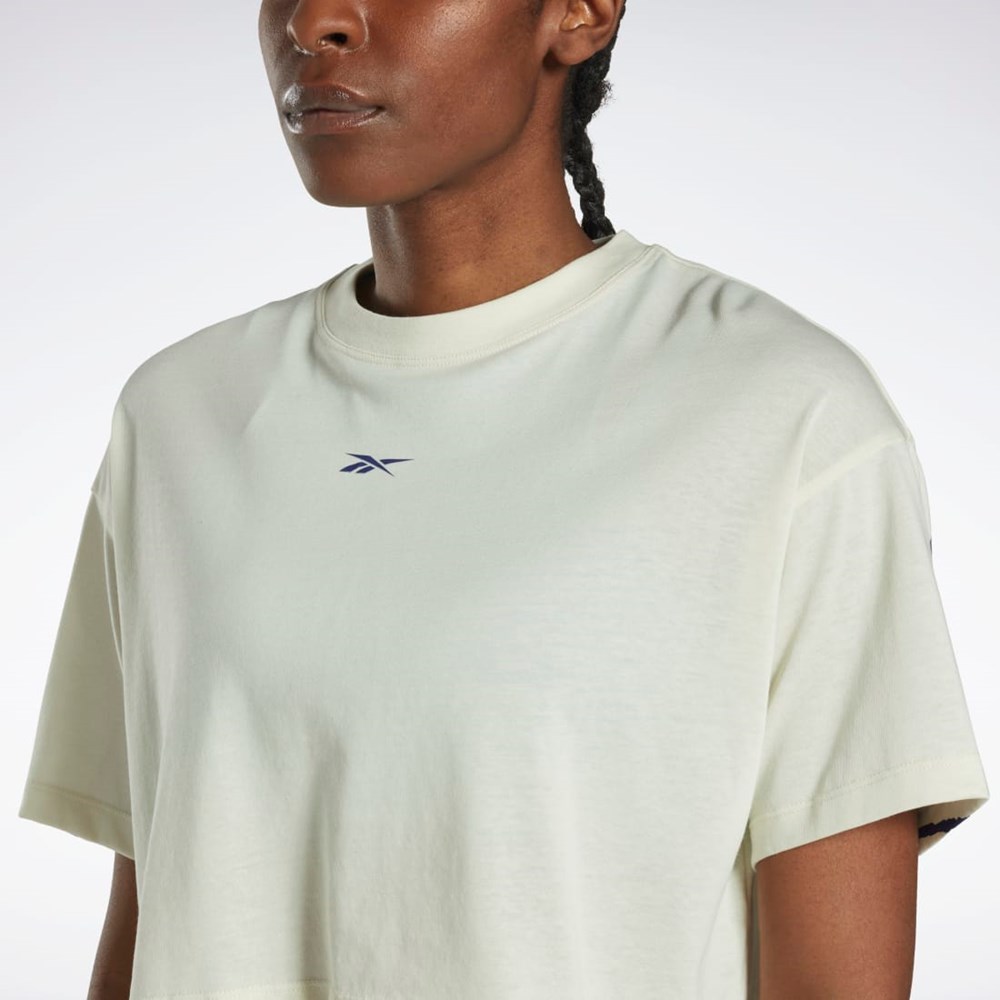 Reebok Les Mills® Crop T-Shirt Classic White | HN9357