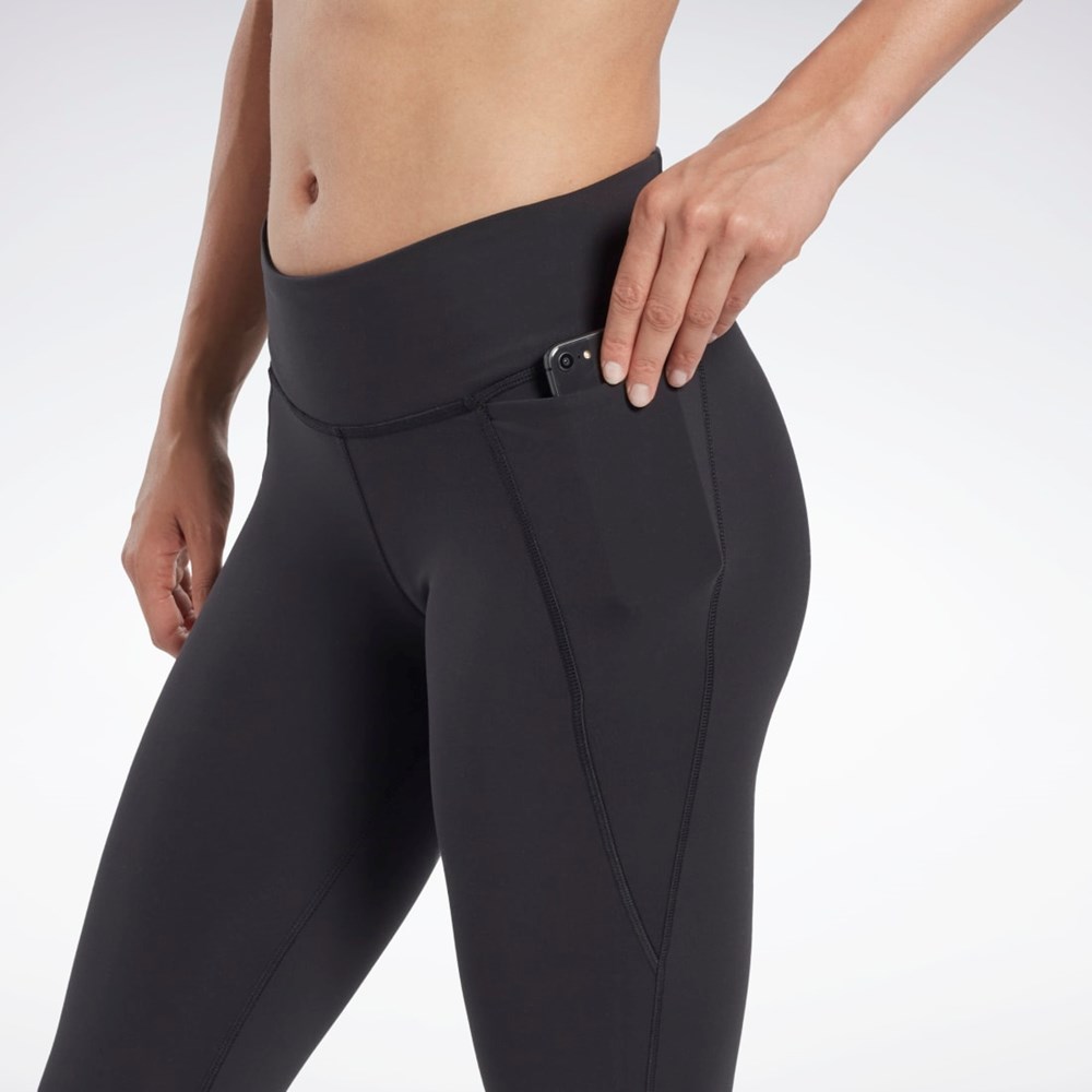 Reebok Les Mills® Lux Vector Graphic Leggings Black | HN6035