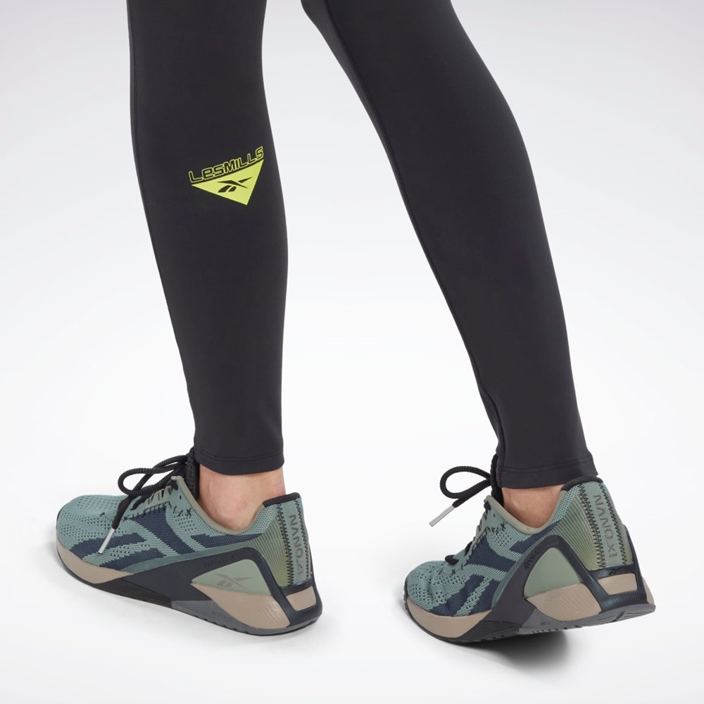 Reebok Les Mills® Lux Vector Graphic Leggings Black | HN6035