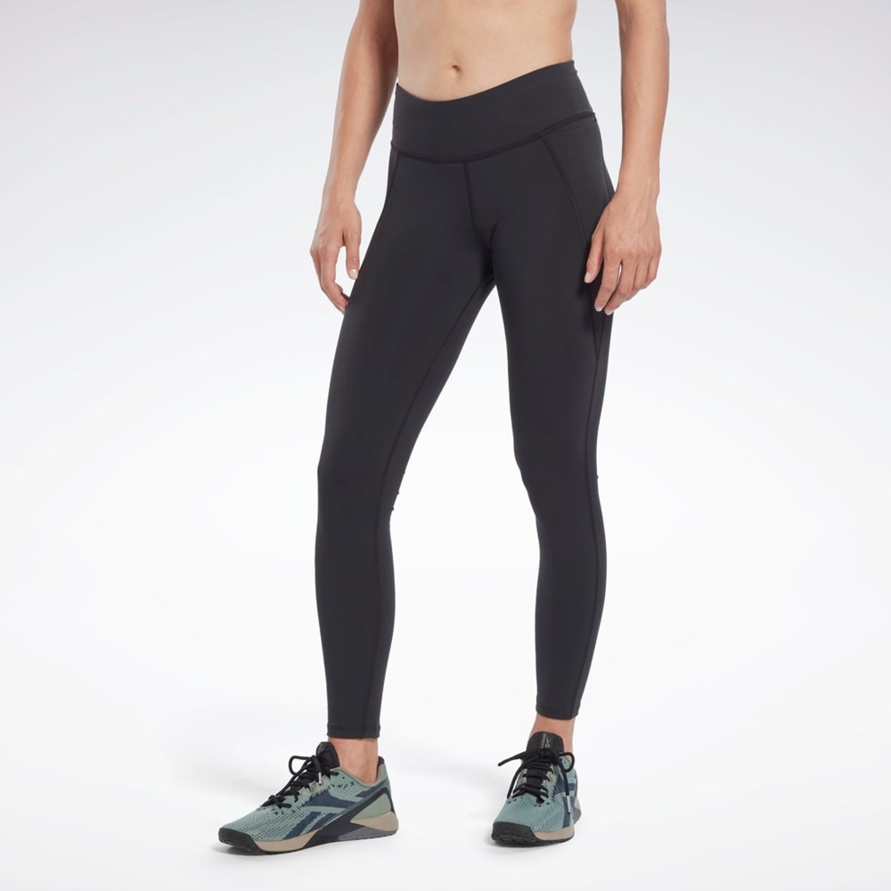 Reebok Les Mills® Lux Vector Graphic Leggings Black | HN6035