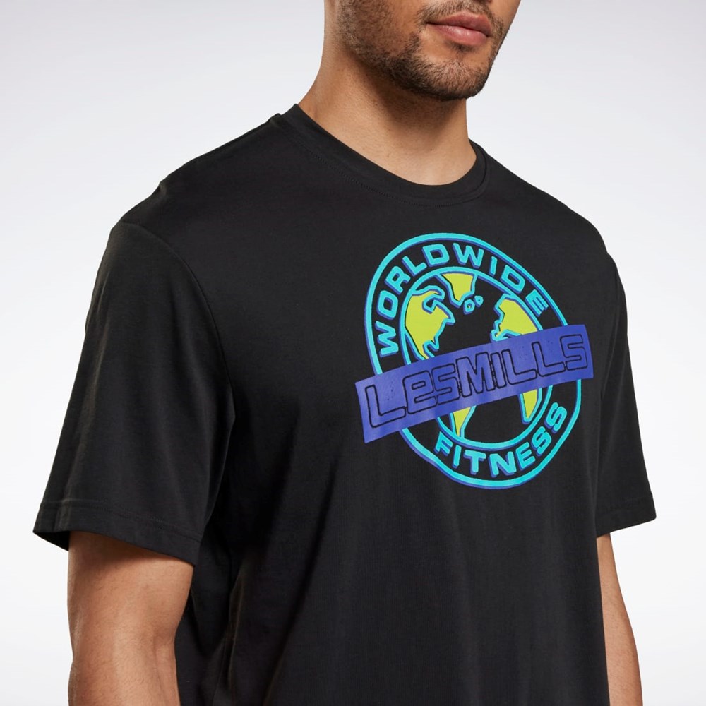 Reebok Les Mills® Oversized Graphic T-Shirt Black | HN1711