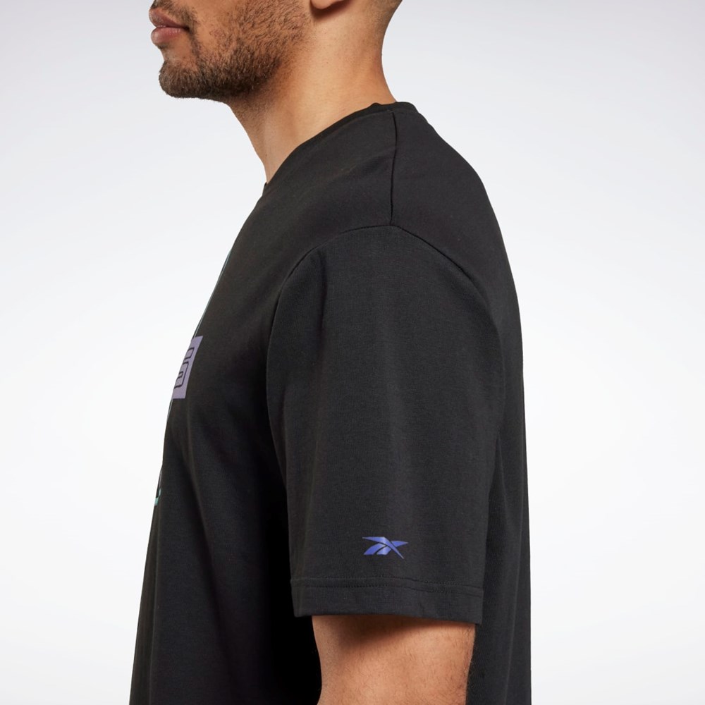 Reebok Les Mills® Oversized Graphic T-Shirt Black | HN1711