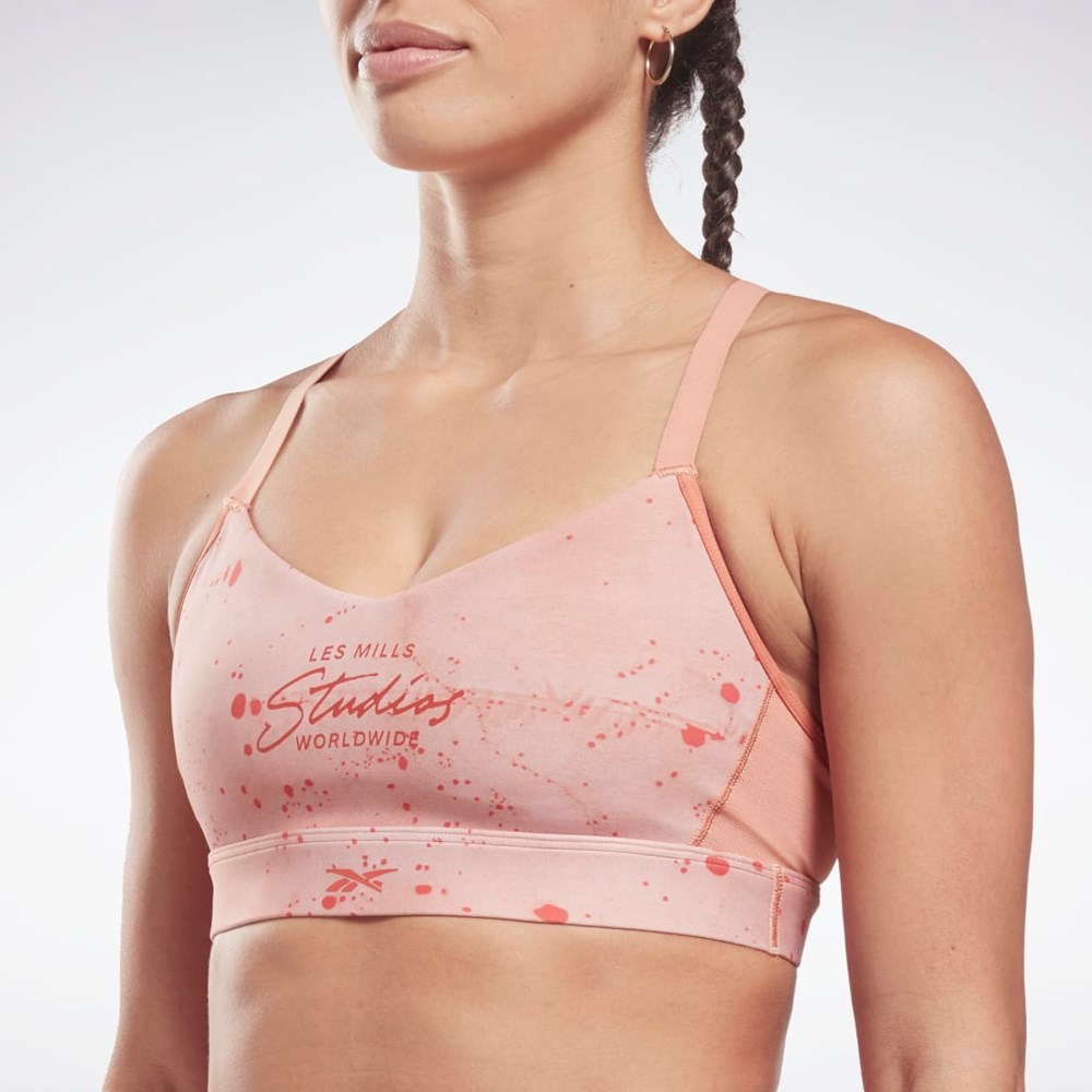 Reebok Les Mills® Strappy Sports Bra Canyon Coral | HD4158