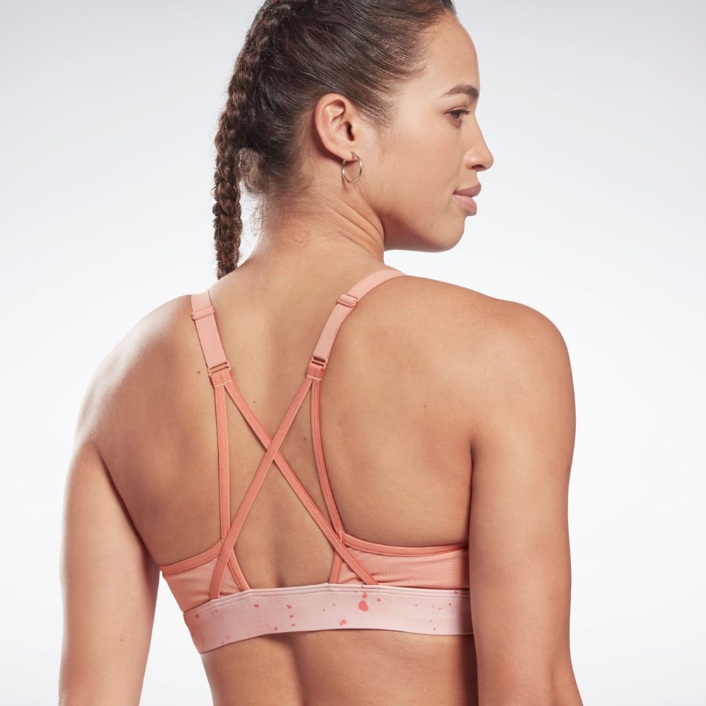 Reebok Les Mills® Strappy Sports Bra Canyon Coral | HD4158