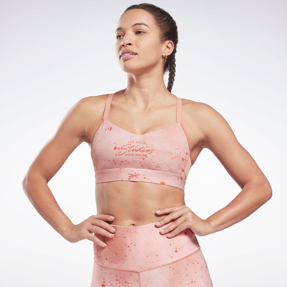 Reebok Les Mills® Strappy Sports Bra Canyon Coral | HD4158