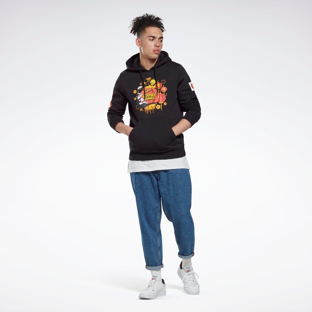 Reebok Looney Tunes Hooded Sweatshirt Black | HG1510