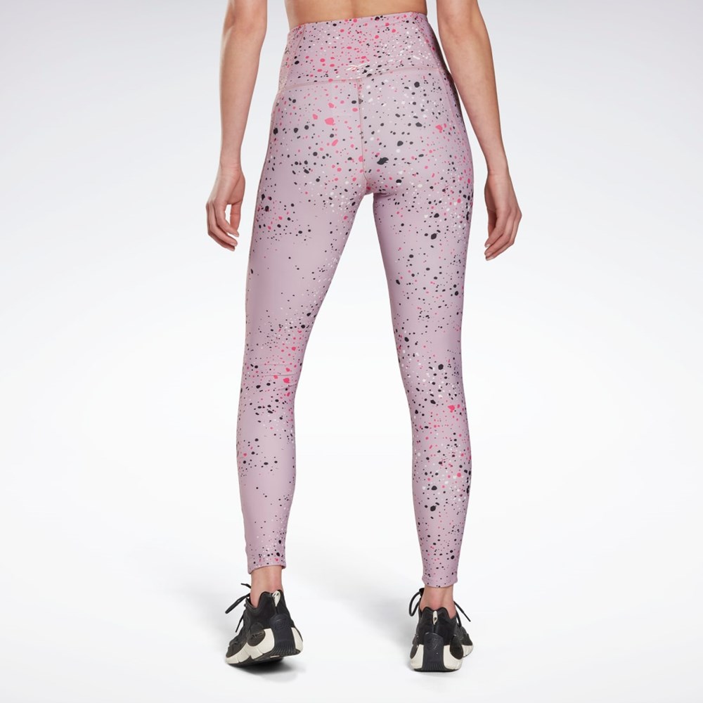 Reebok Lux 2.0 Multi-Colored Speckle Leggings Infused Lilac | HK6836