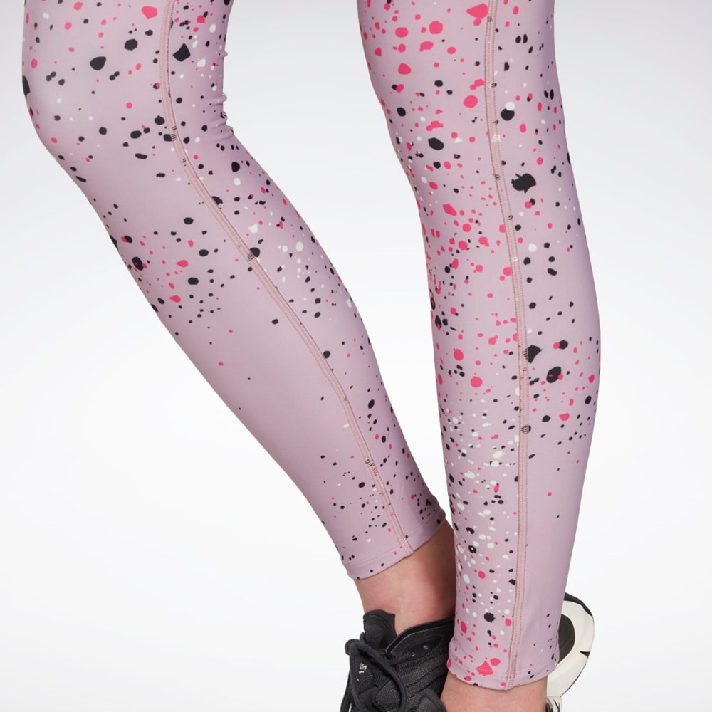 Reebok Lux 2.0 Multi-Colored Speckle Leggings Infused Lilac | HK6836