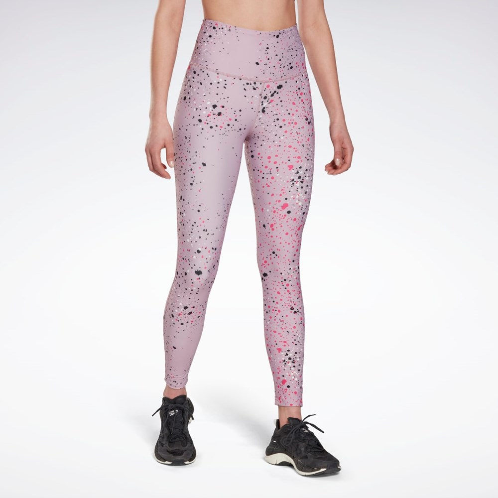 Reebok Lux 2.0 Multi-Colored Speckle Leggings Infused Lilac | HK6836