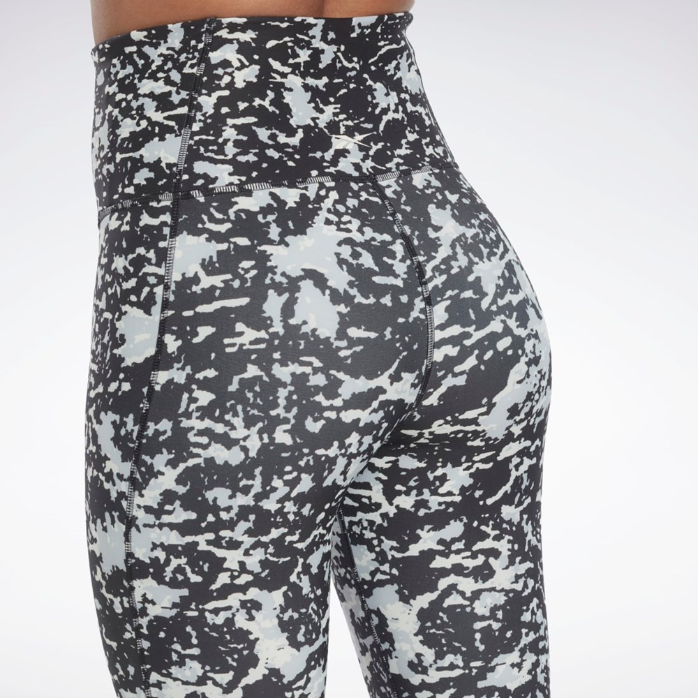 Reebok Lux 2.0 Speckle Modern Safari Leggings Black | HM1332