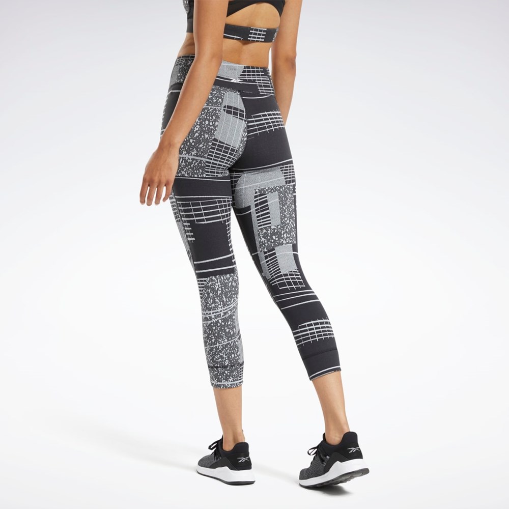 Reebok Lux 3/4 Length 2 Leggings Black / Cold Grey 2 | GE1351