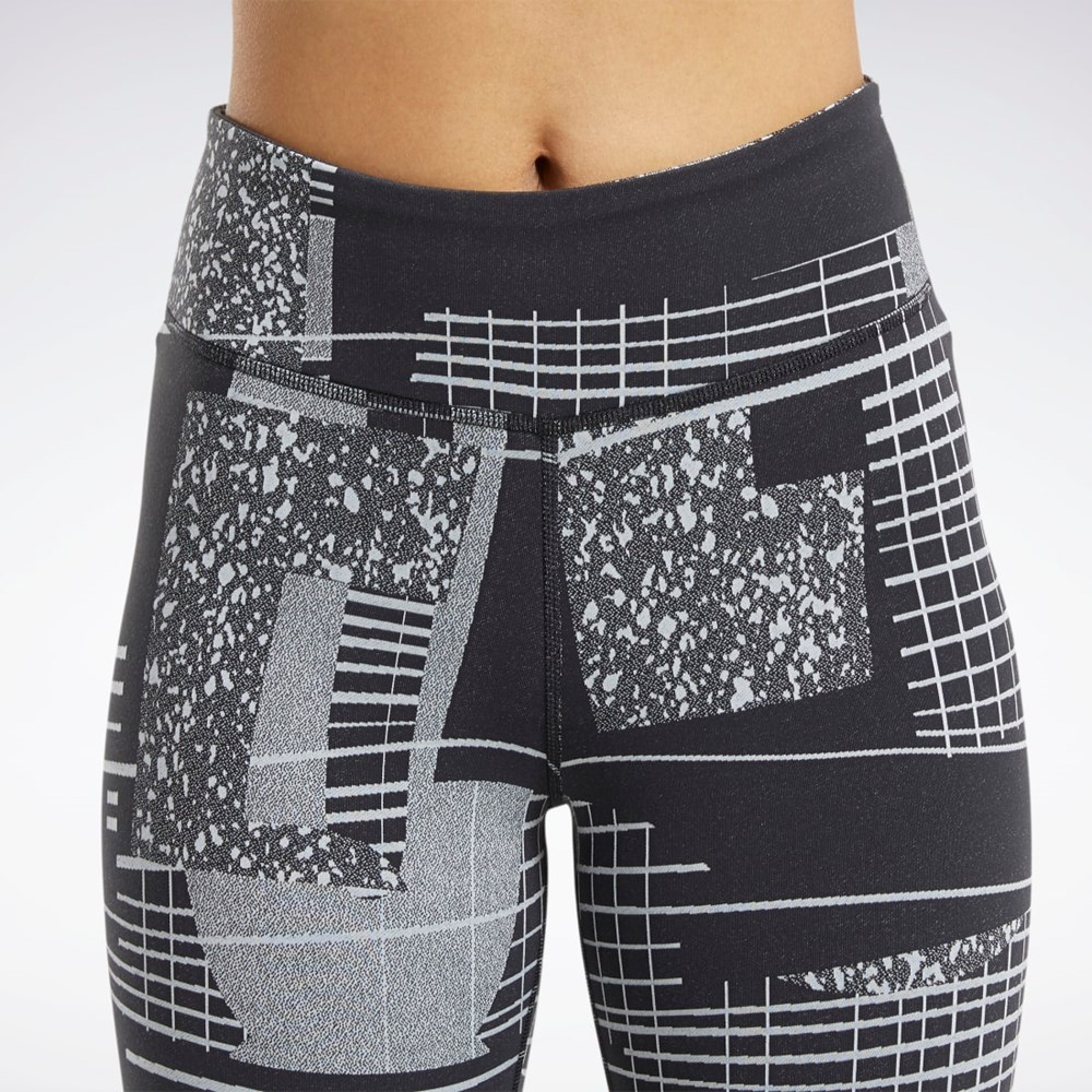 Reebok Lux 3/4 Length 2 Leggings Black / Cold Grey 2 | GE1351