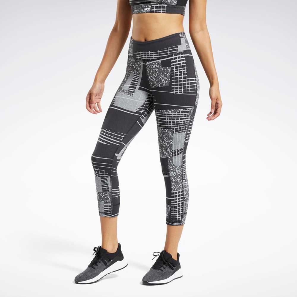 Reebok Lux 3/4 Length 2 Leggings Black / Cold Grey 2 | GE1351