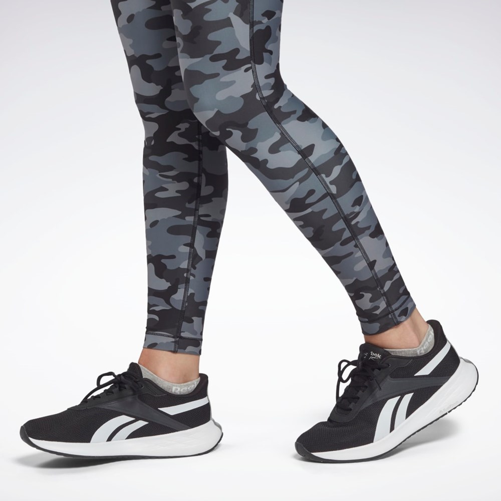 Reebok Lux Bold Camo Print Tights Black | HE8169