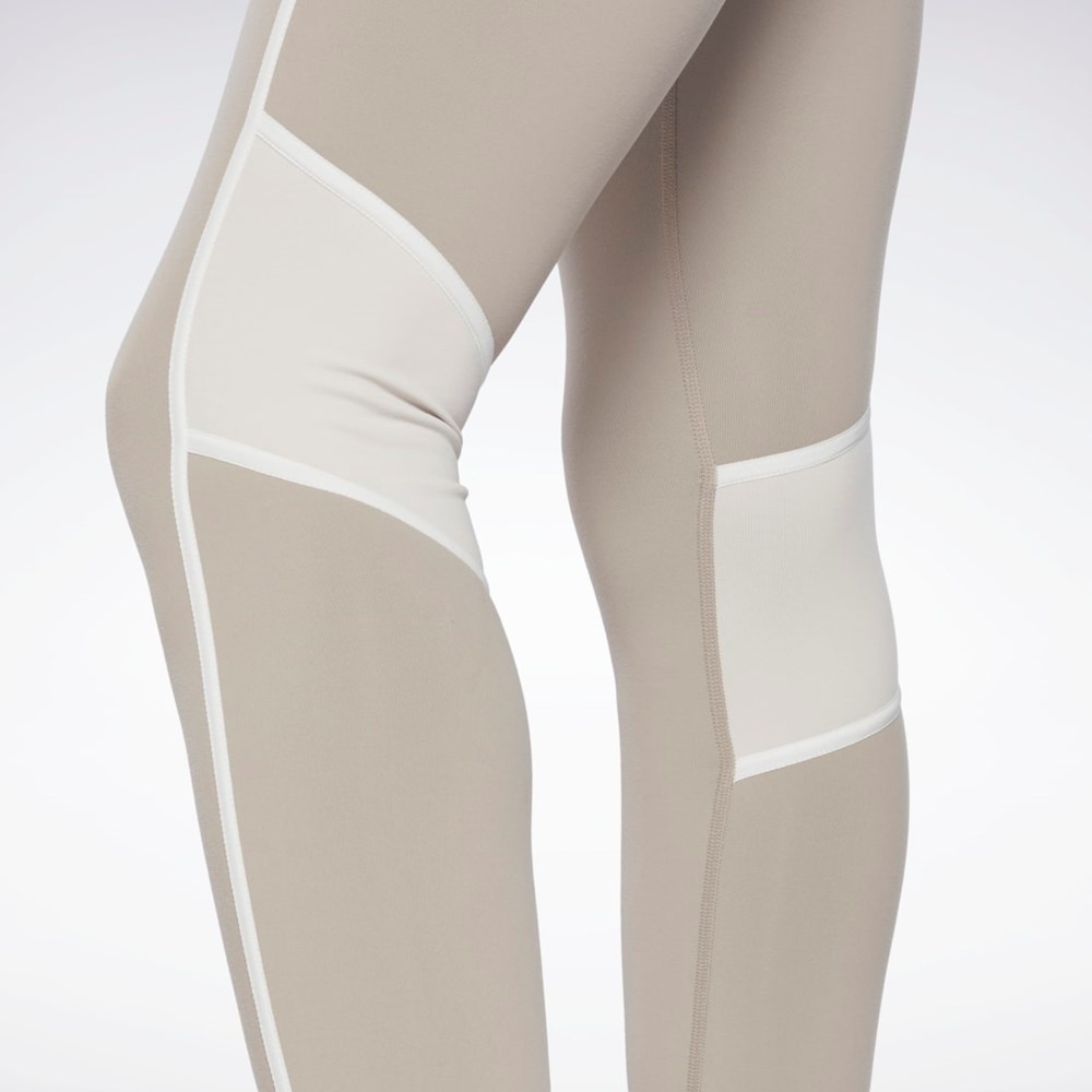 Reebok Lux High-Waisted Colorblock Tights Boulder Grey | H54191