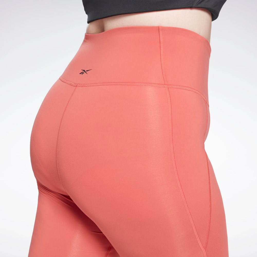 Reebok Lux High-Waisted Tights (Plus Size) Rhodonite | HB2044