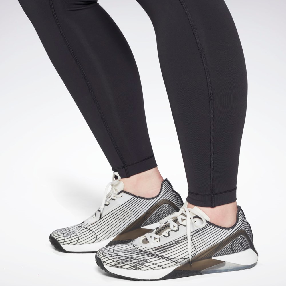 Reebok Lux High-Waisted Tights (Plus Size) Black | HB2045