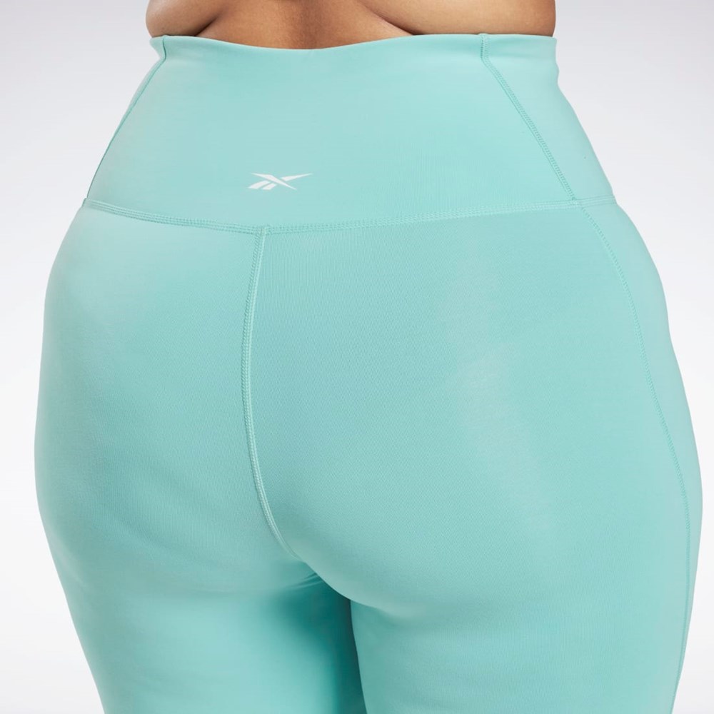 Reebok Lux High-Waisted Tights (Plus Size) Semi Classic Teal | HM3262