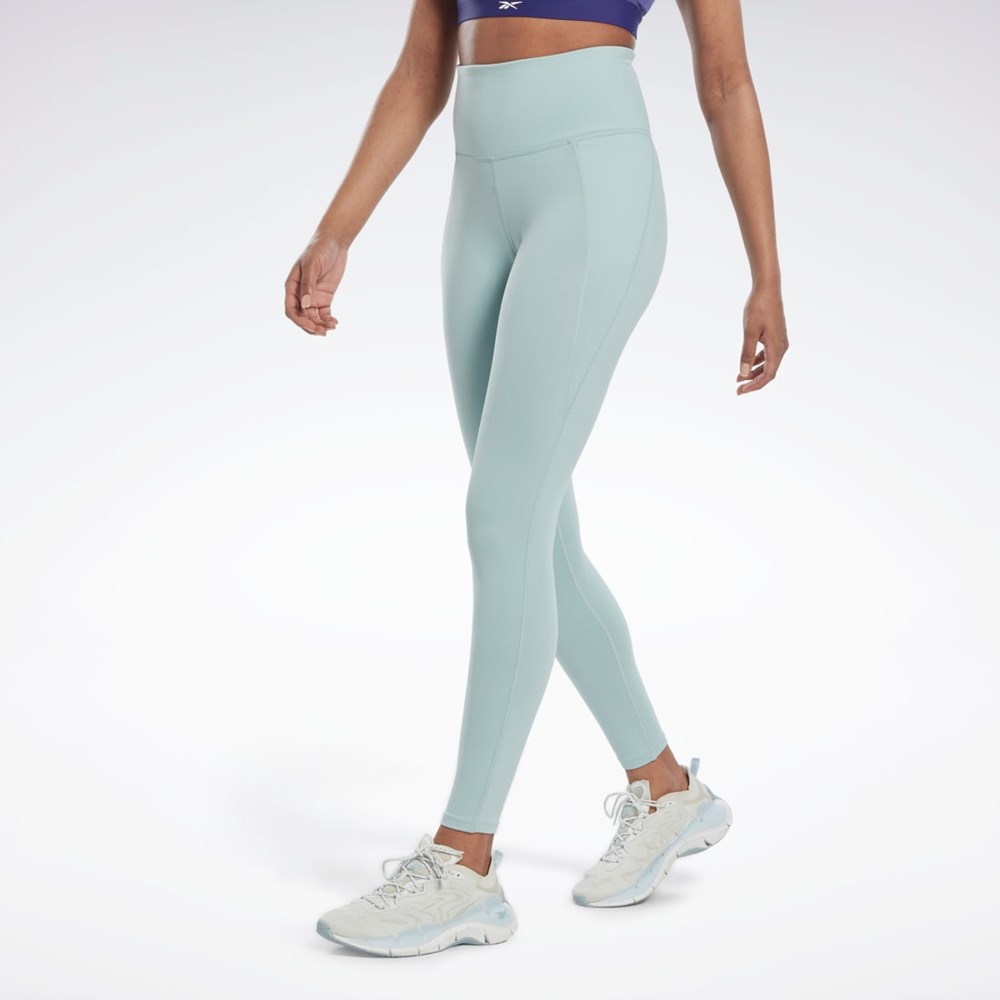 Reebok Lux High-Waisted Tights Seaside Grey | HK4845