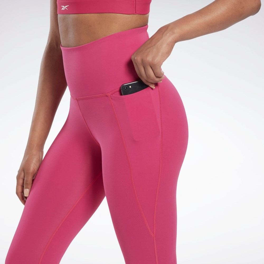 Reebok Lux High-Waisted Tights Semi Proud Pink | HK4846