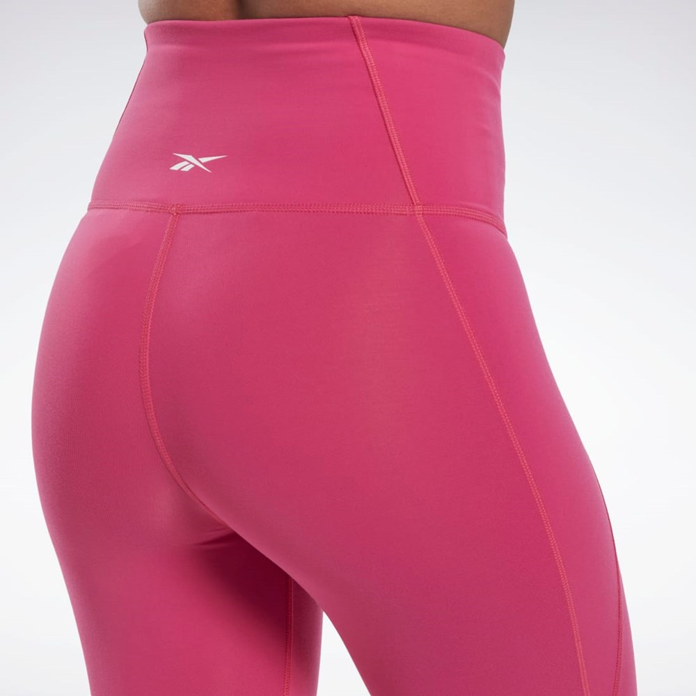 Reebok Lux High-Waisted Tights Semi Proud Pink | HK4846