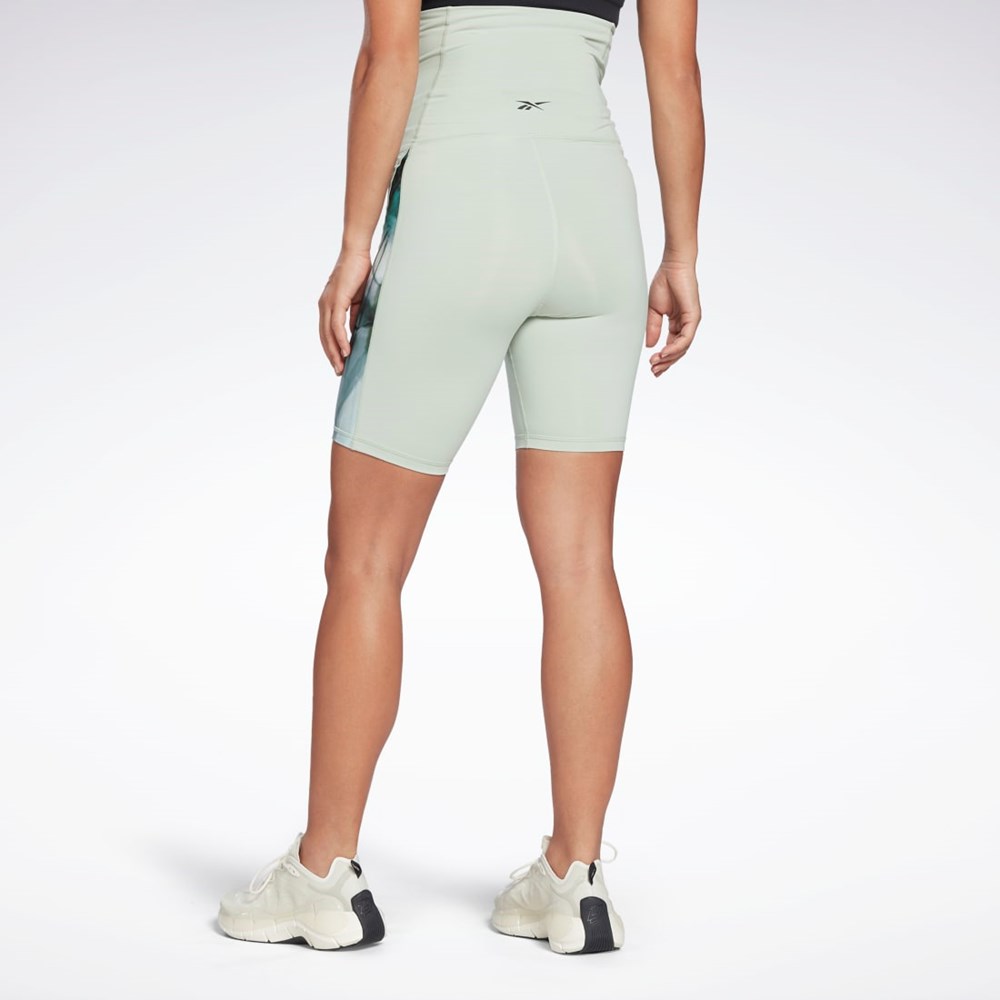 Reebok Lux Maternity Bike Shorts Light Sage | H56393