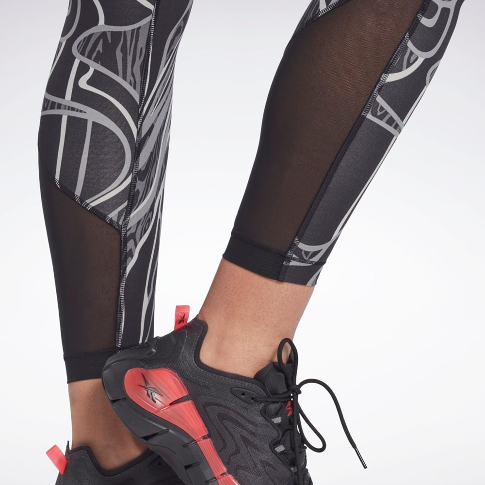 Reebok Lux Perform Mid-Rise Nature Grown Tights Black | H51741