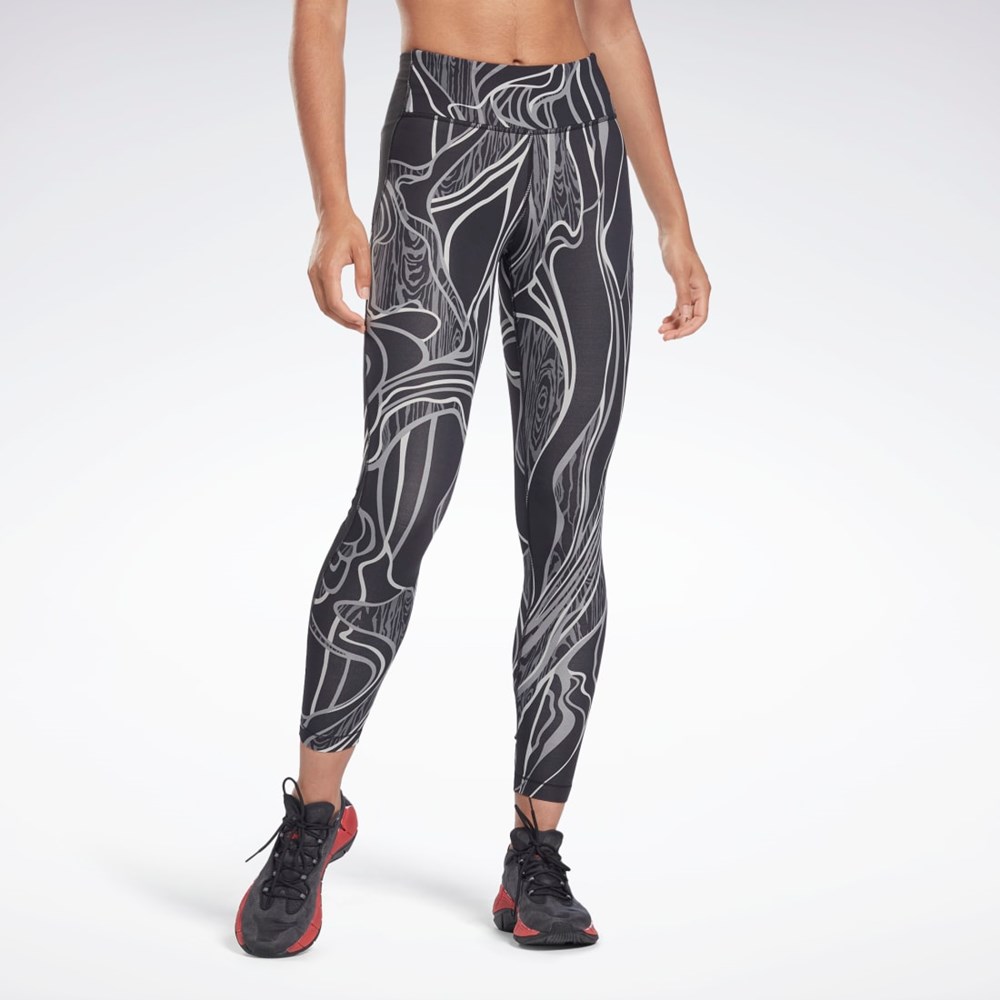 Reebok Lux Perform Mid-Rise Nature Grown Tights Black | H51741