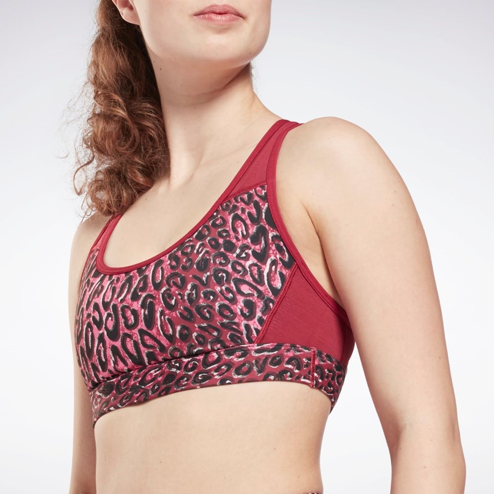 Reebok Lux Racer Padded Sports Bra Punch Berry | H43951