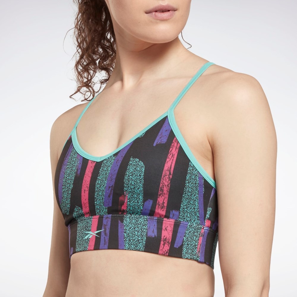 Reebok MYT Printed Bra Semi Proud Pink | HG3825