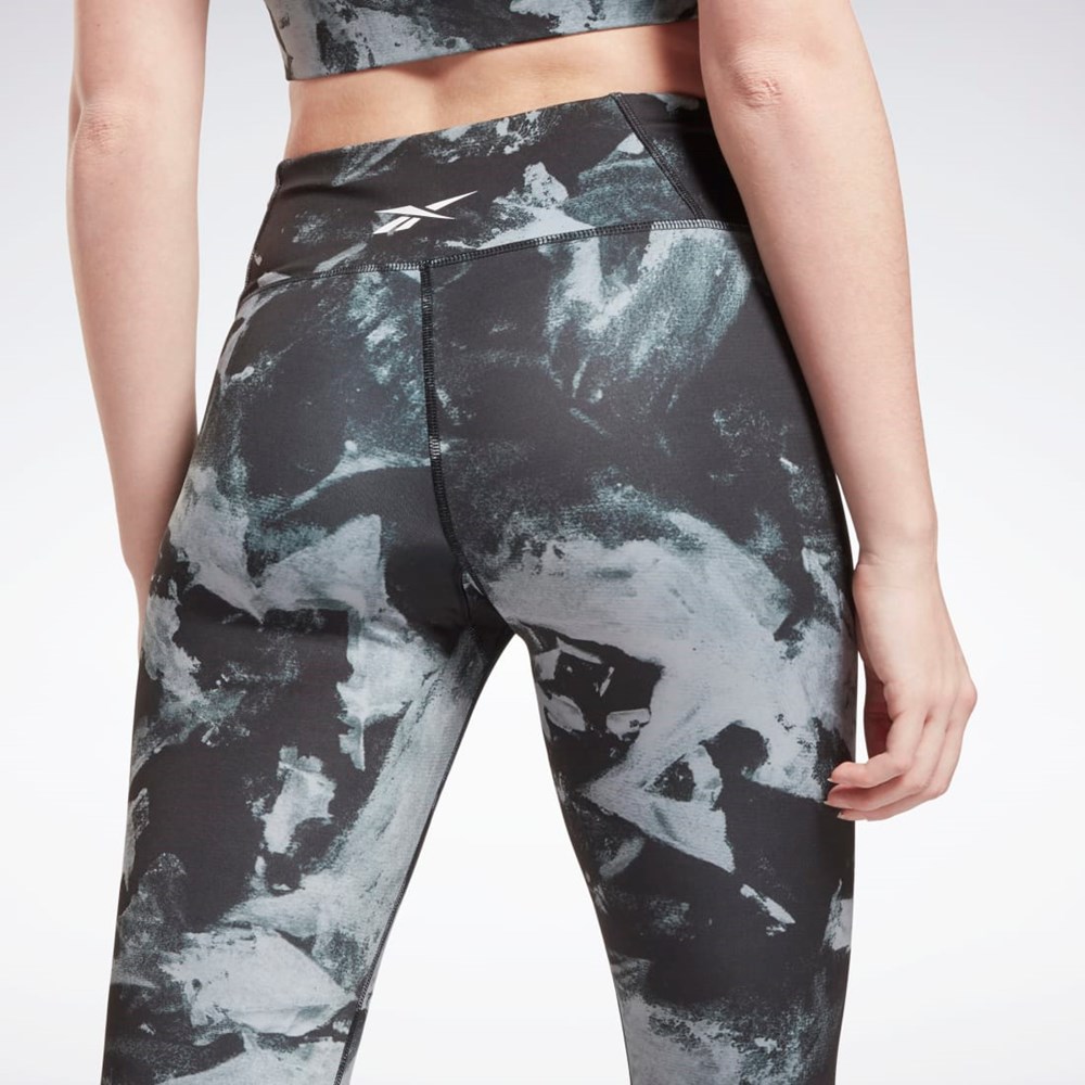 Reebok MYT Printed Leggings Black | GR9442