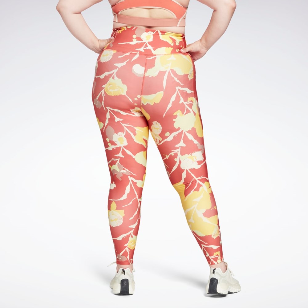 Reebok MYT Printed Leggings (Plus Size) Rhodonite | HA0528