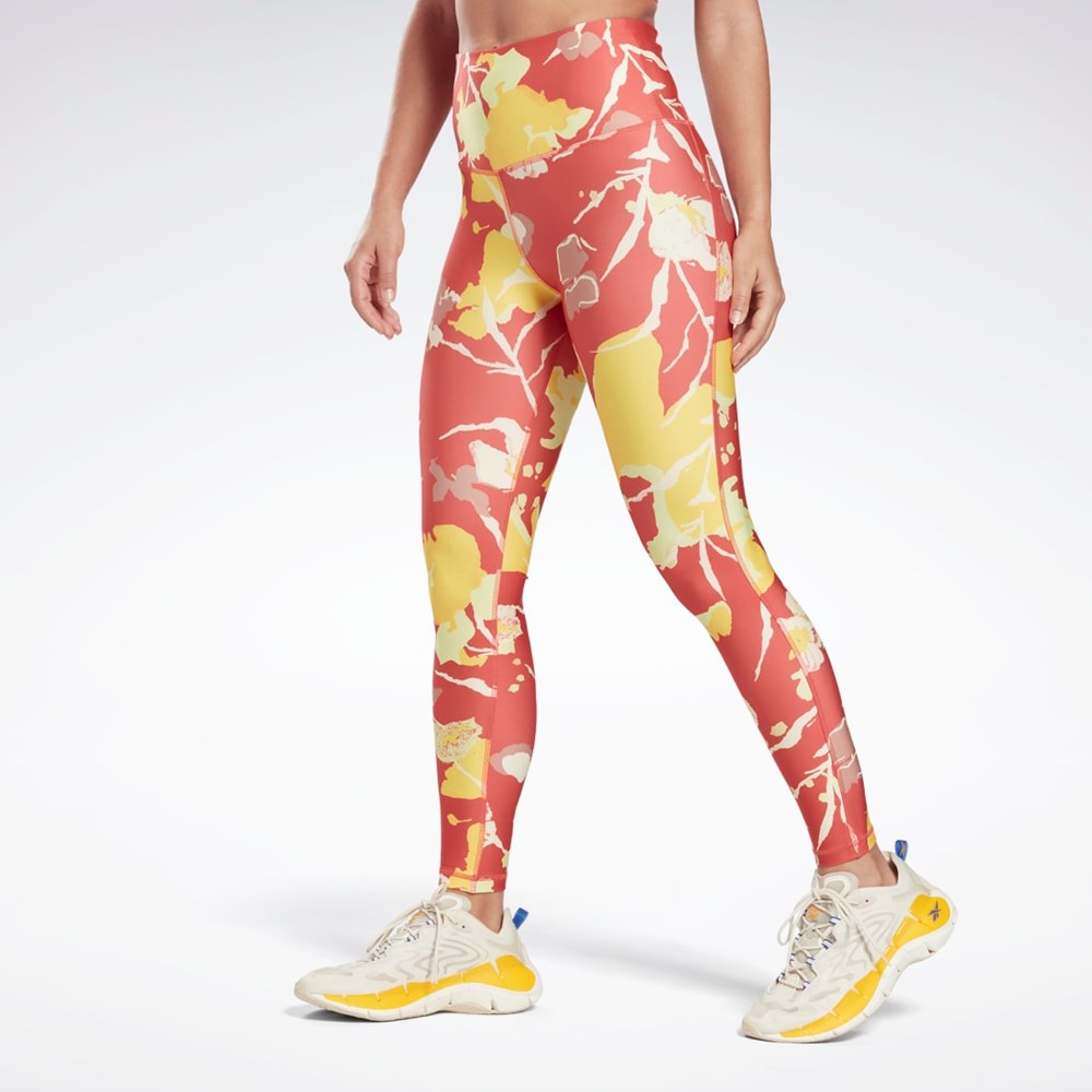 Reebok MYT Printed Leggings Rhodonite | HB1062