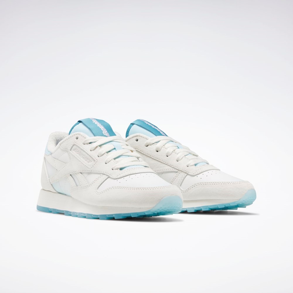 Reebok MadWomen Classic Leather Shoes Chalk / Chalk / Thirsty Blue | GW3827