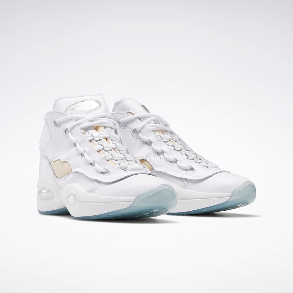 Reebok Maison Margiela Question Mid Memory Of Basketball Shoes Ftwr White / Black / Ftwr White | GW5000