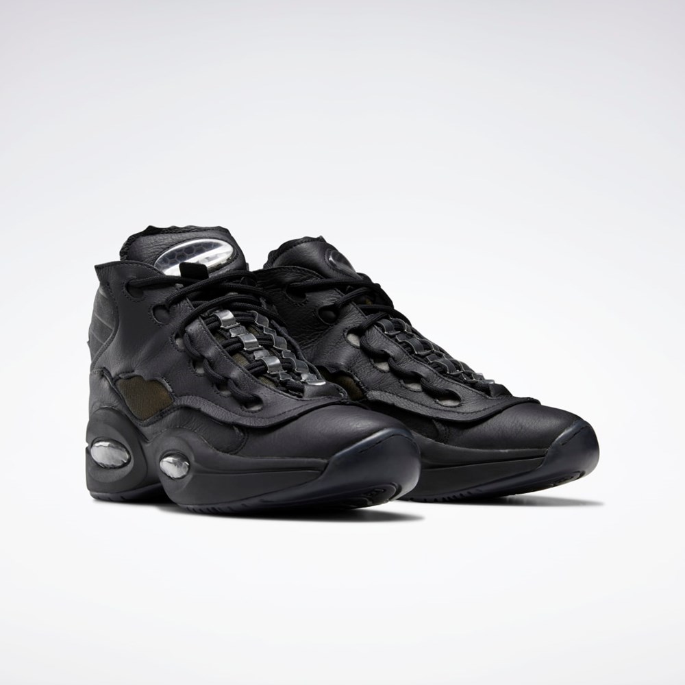 Reebok Maison Margiela Question Mid Memory Of Basketball Shoes Black / Ftwr White / Black | GW5001