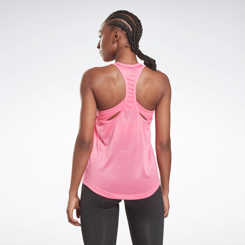 Reebok Mesh Back Tank Top True Pink | H65583