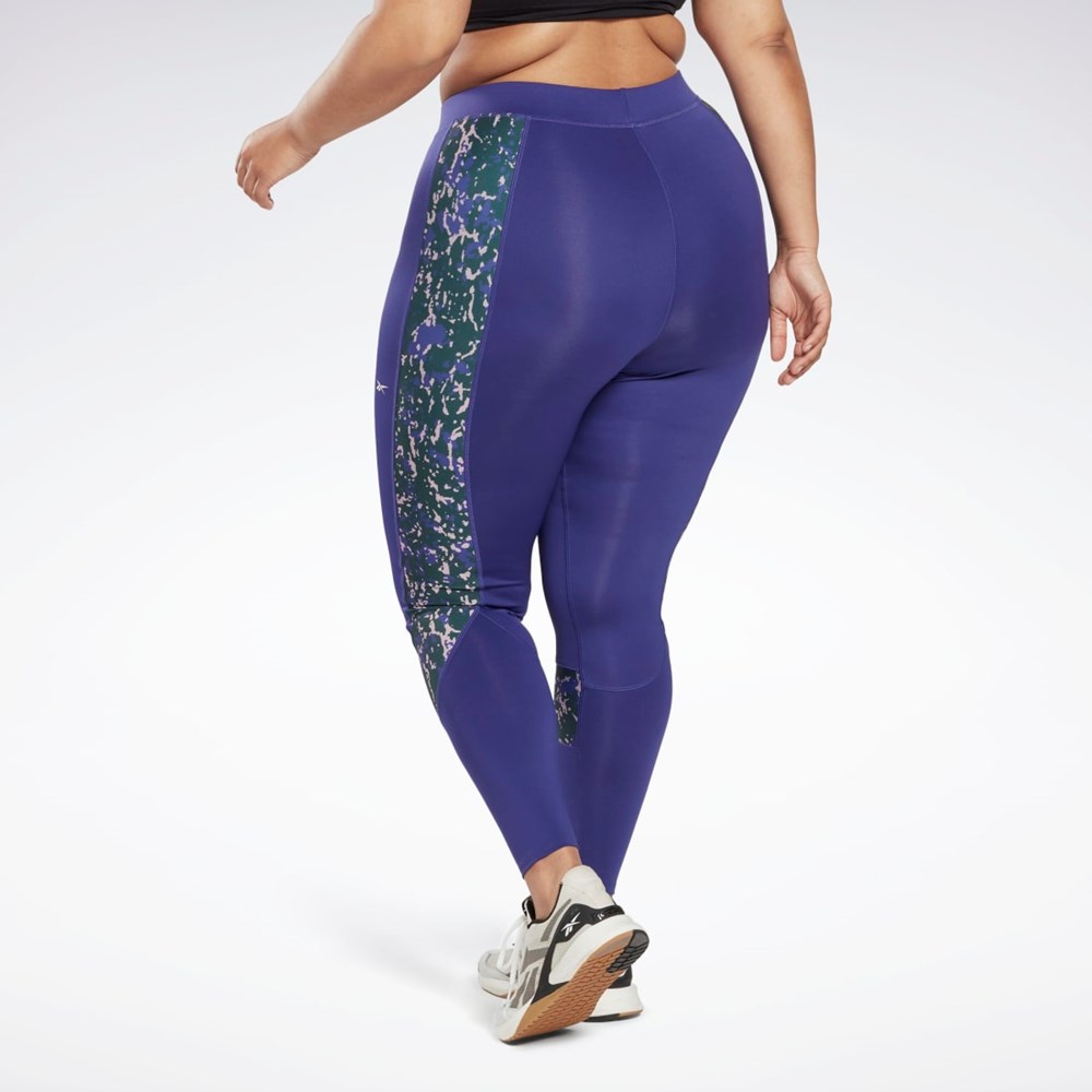 Reebok Modern Safari Leggings (Plus Size) Bold Purple | HN4359