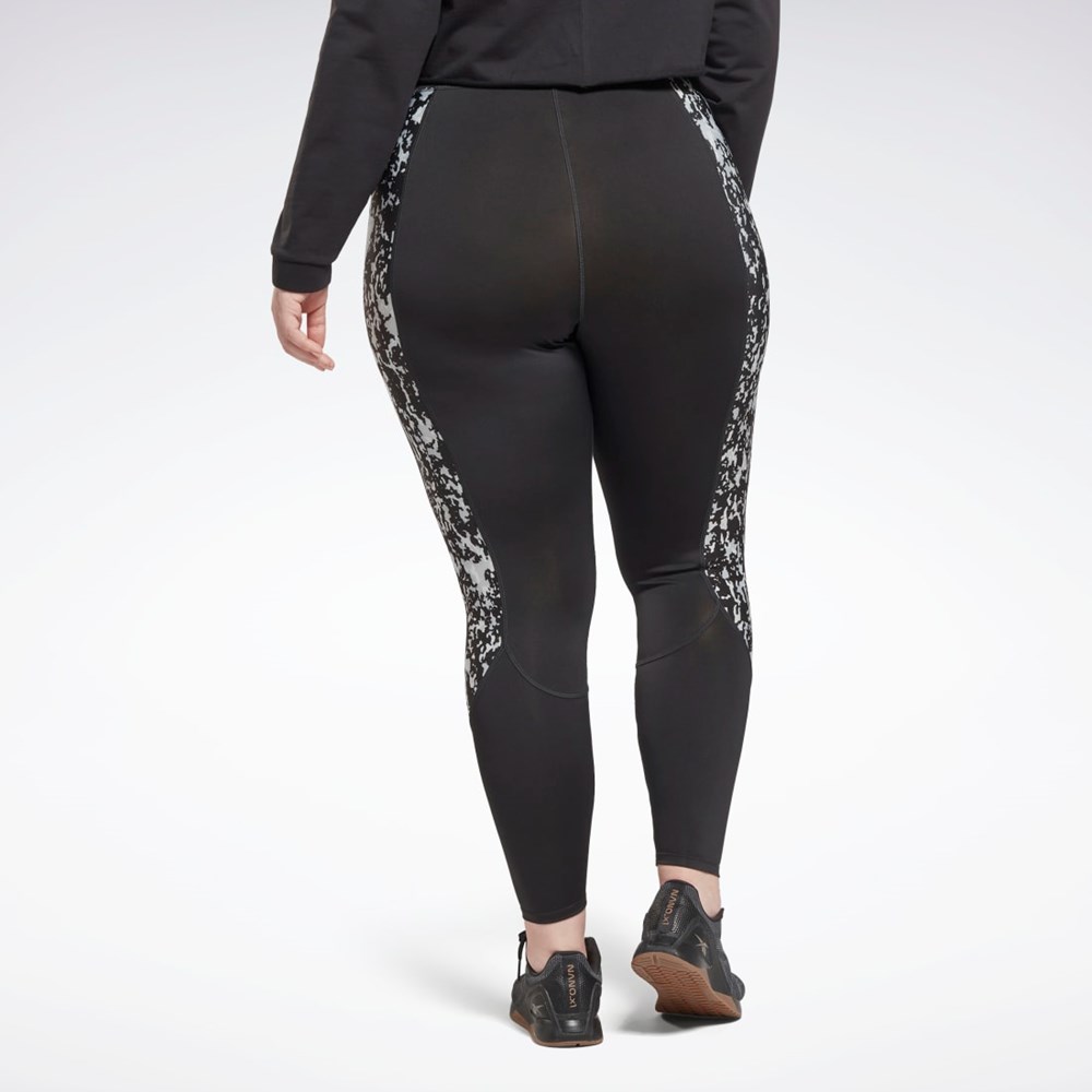 Reebok Modern Safari Leggings (Plus Size) Night Black | HN4360