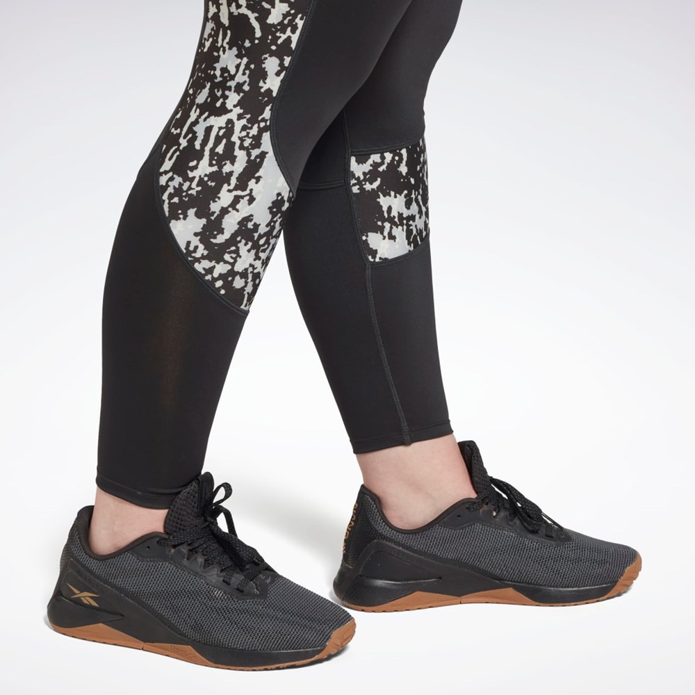 Reebok Modern Safari Leggings (Plus Size) Night Black | HN4360