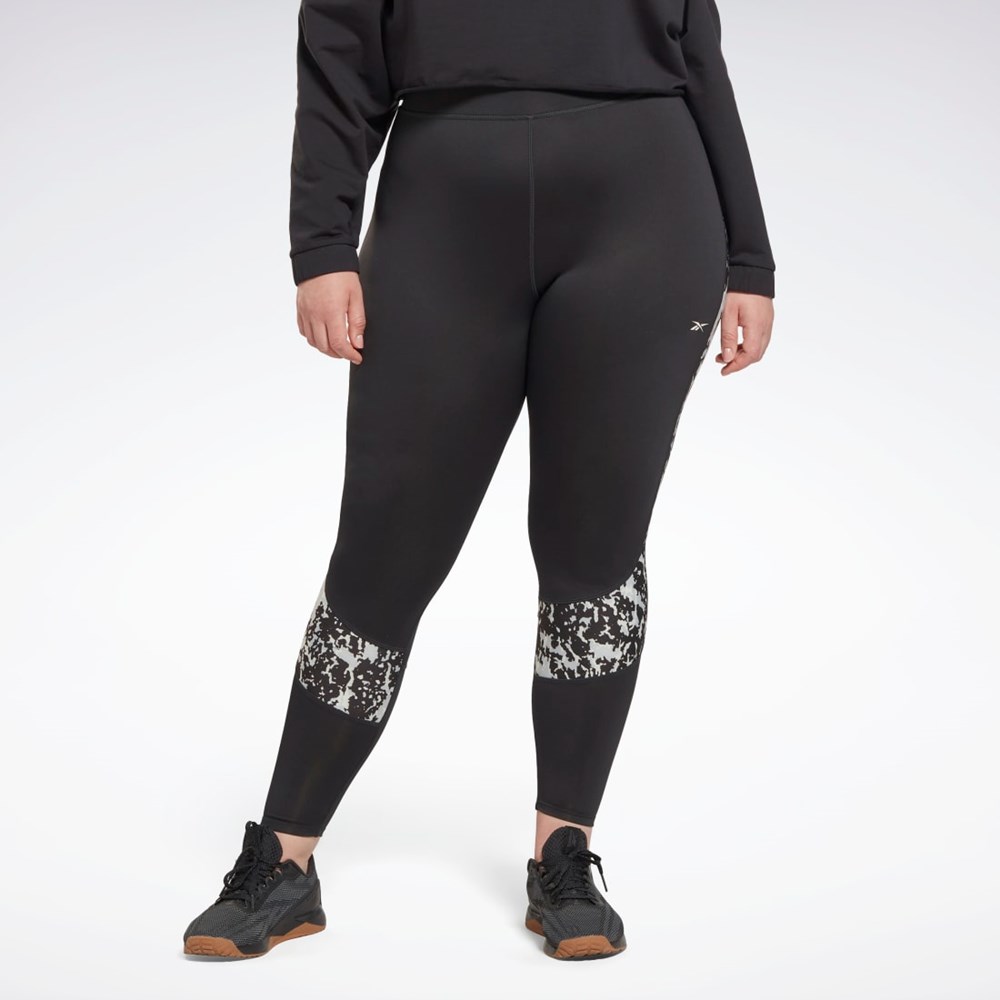 Reebok Modern Safari Leggings (Plus Size) Night Black | HN4360