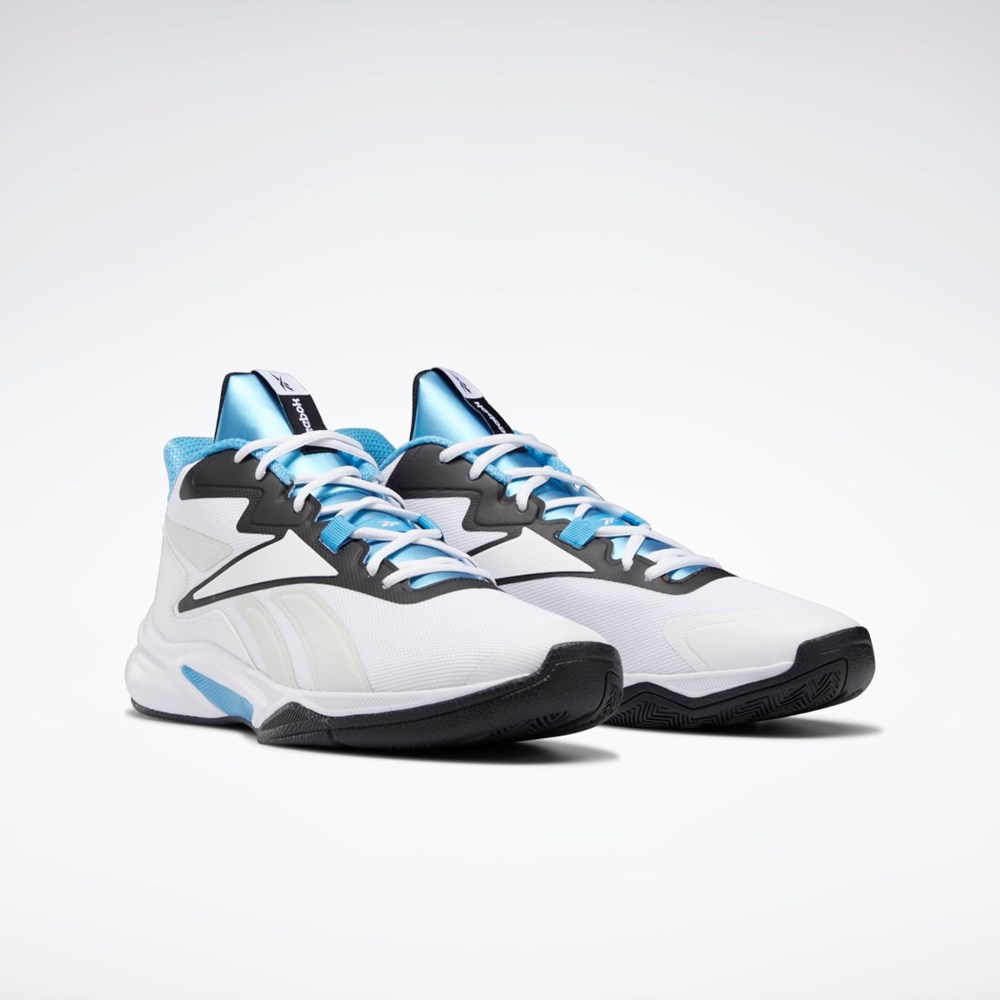 Reebok More Buckets Basketball Shoes Ftwr White / Core Black / Energy Blue | GY9688