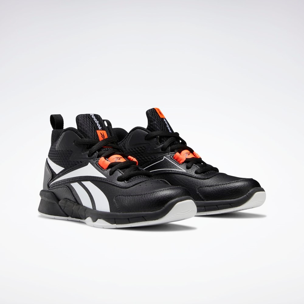 Reebok More Buckets Shoes - Preschool Core Black / Ftwr White / Orange Flare | GY4496