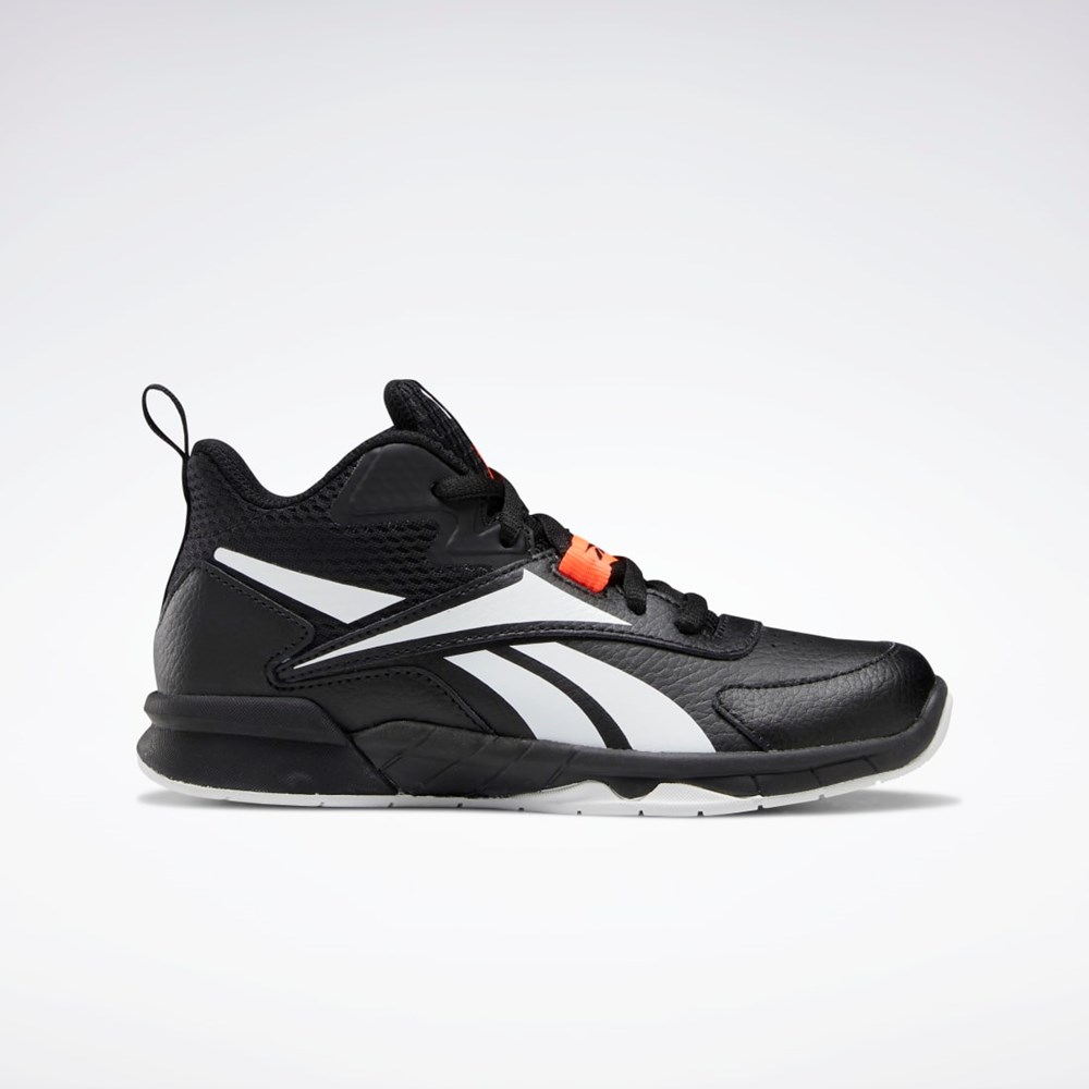 Reebok More Buckets Shoes - Preschool Core Black / Ftwr White / Orange Flare | GY4496