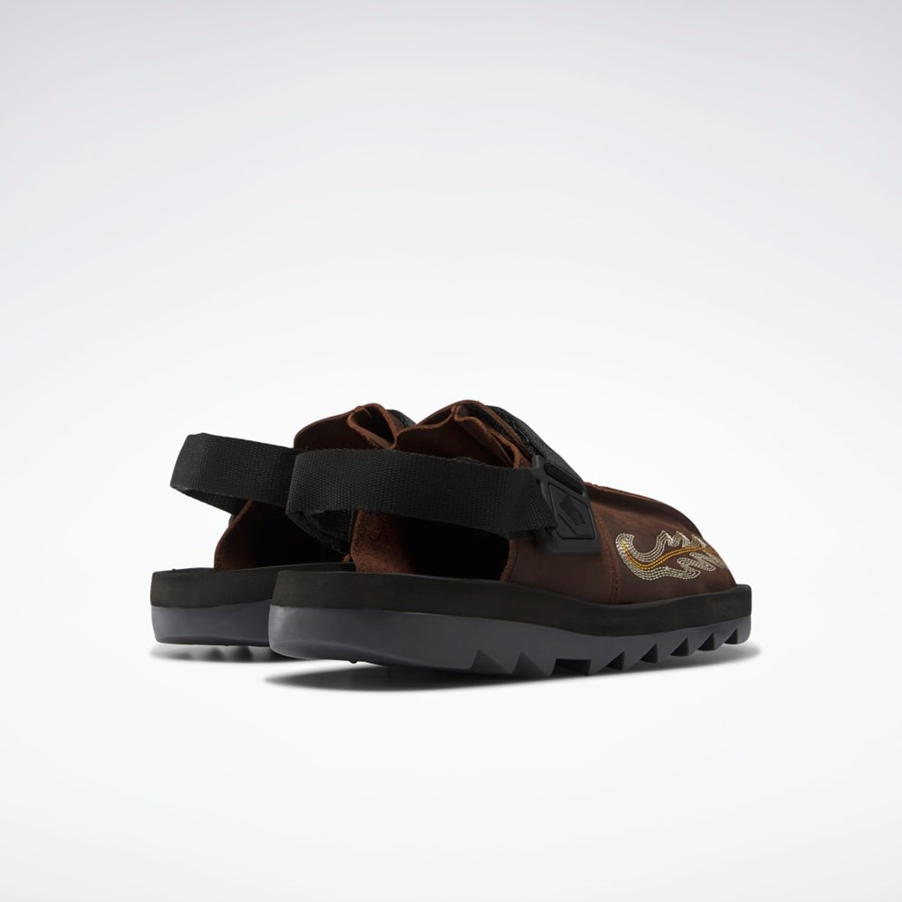 Reebok Mountain Research Beatnik Slides Brush Brown / Core Black / Pure Grey 7 | GX9718