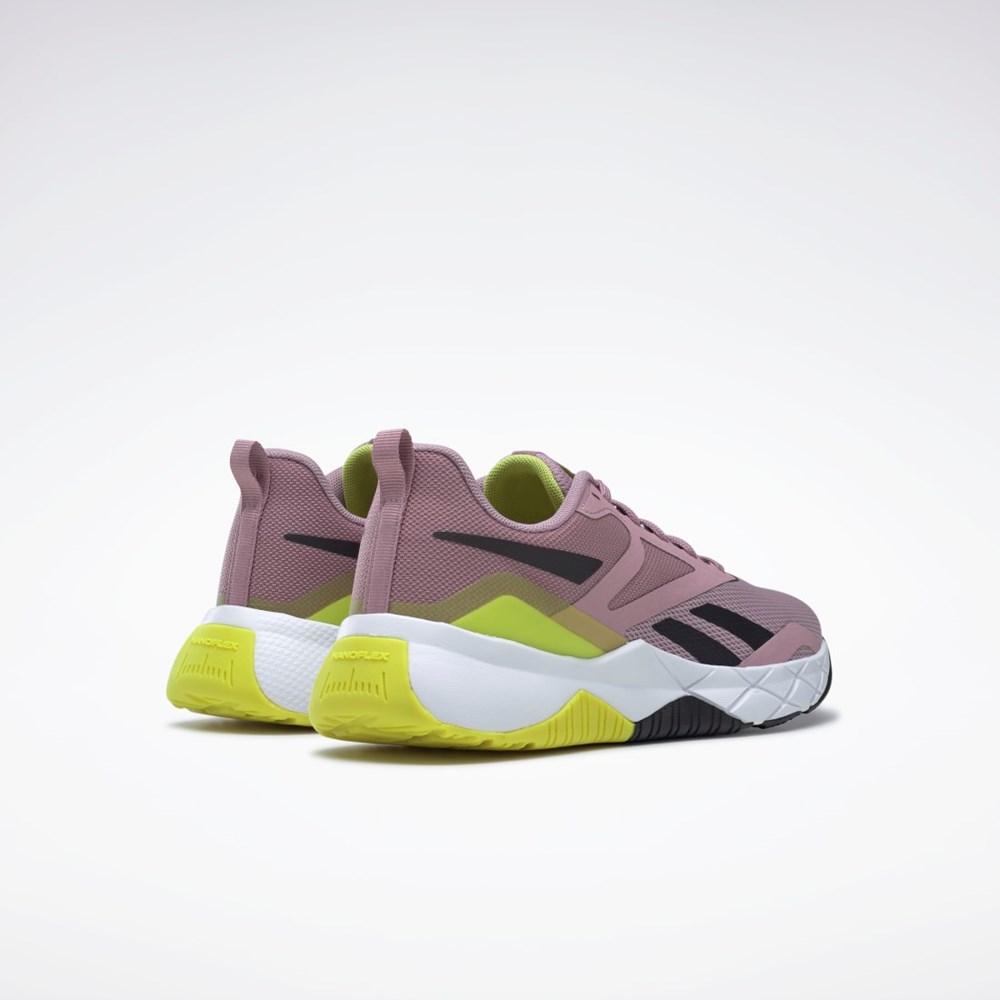 Reebok NFX Training Shoes Infused Lilac / Core Black / Acid Yellow | GY9774