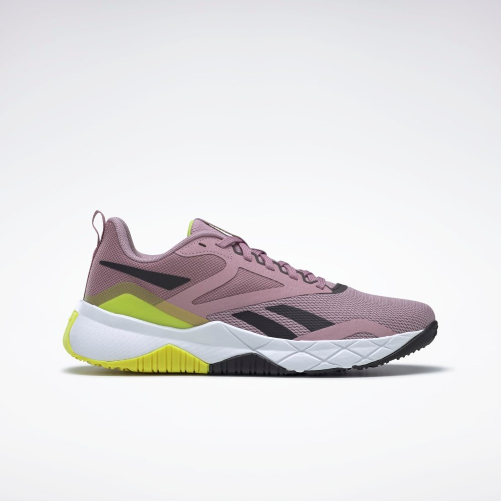 Reebok NFX Training Shoes Infused Lilac / Core Black / Acid Yellow | GY9774