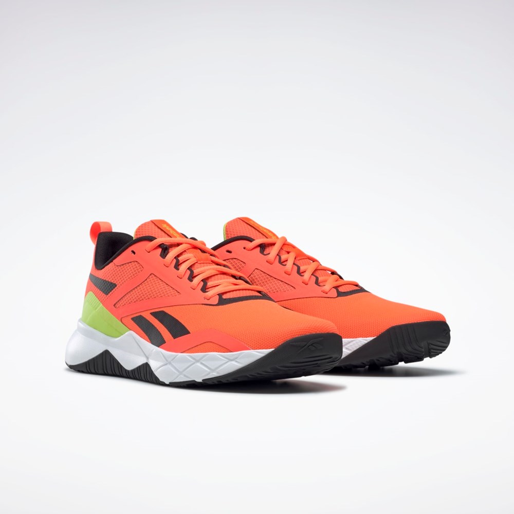 Reebok NFX  Training Shoes Orange Flare / Core Black / Acid Yellow | GY9770