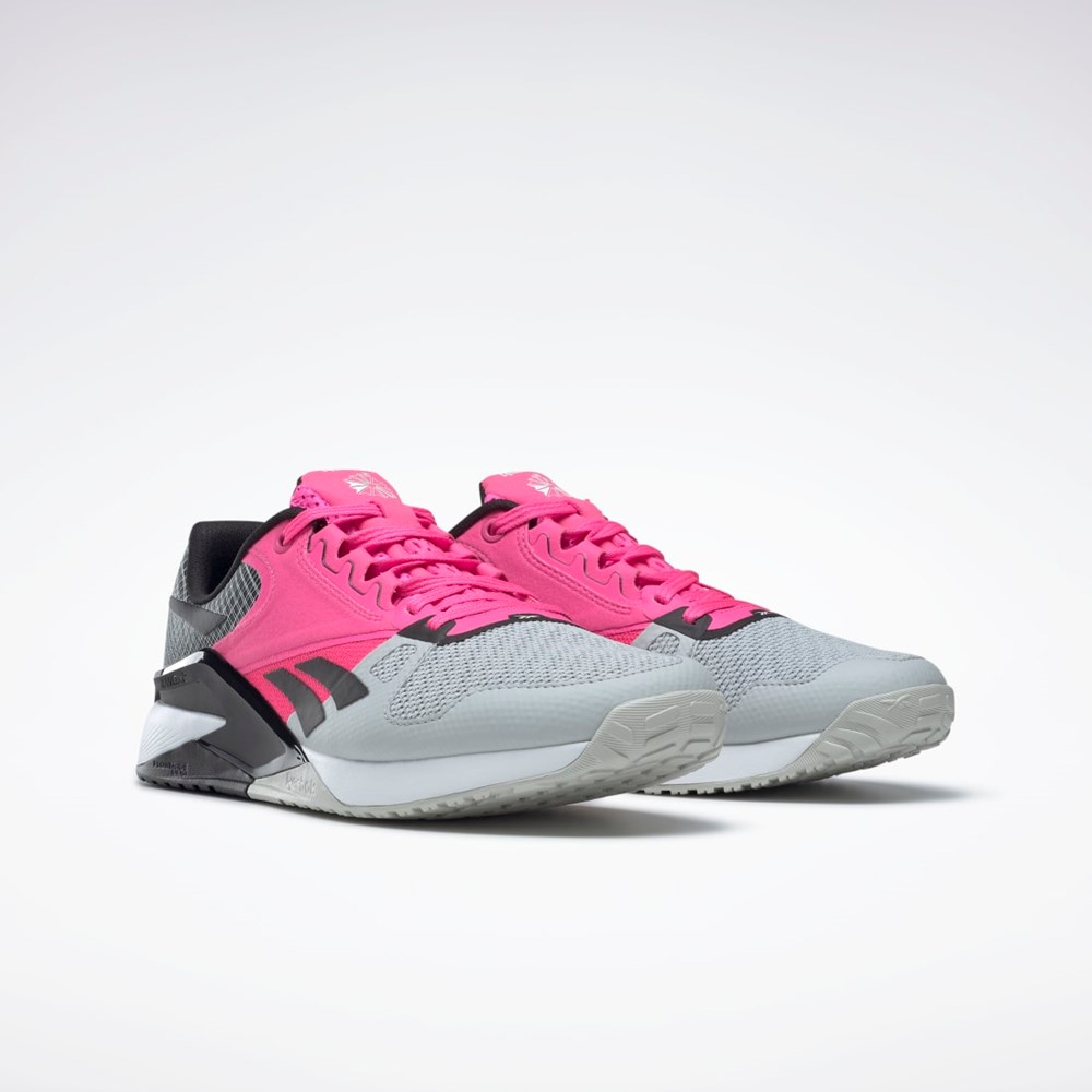 Reebok Nano 6000 Training Shoes Pure Grey 2 / Atomic Pink / Core Black | HP9658